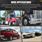 LED light mount brackets for vehicle use, shown on truck, car, and trailer