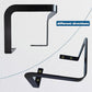 Black metal bed corner mattress retainer bars with anti-slip mounting brackets