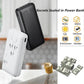 White power bank-shaped hidden storage box with side charging port