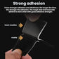 Black hook-and-loop adhesive strip with textured hook and matte surfaces