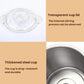 Transparent lid and stainless steel grinding cup for electric meat grinder