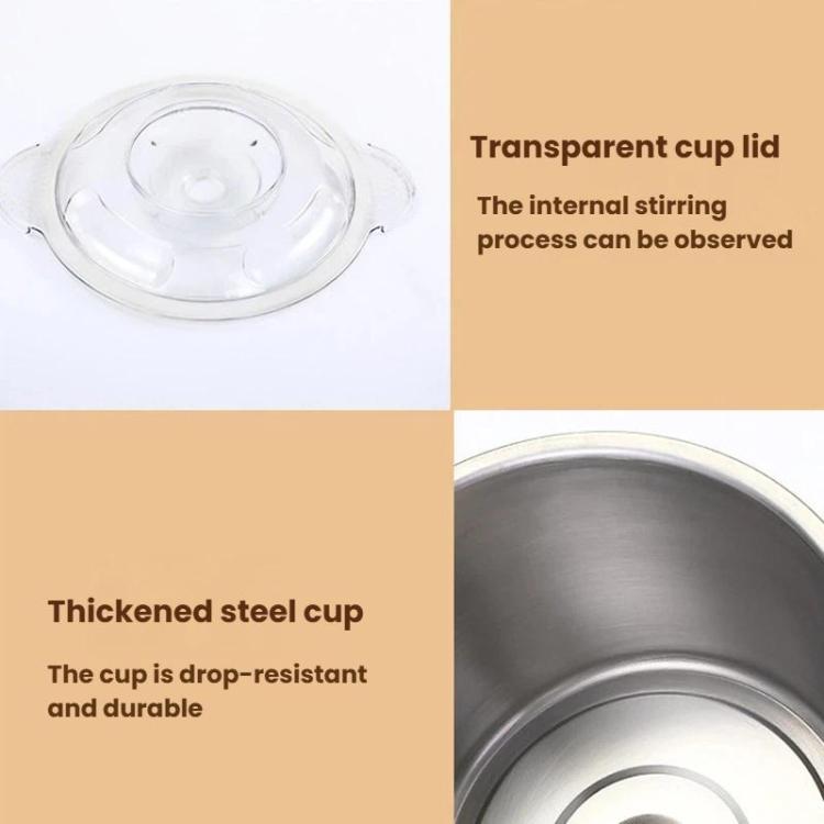 Transparent lid and stainless steel grinding cup for electric meat grinder