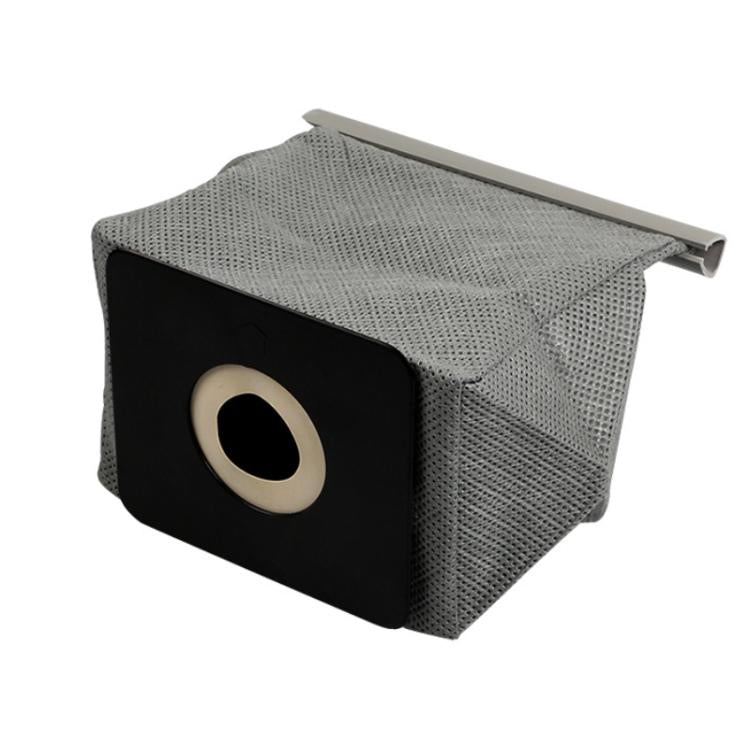 Dust bag for LG vacuum with black front pouch and cream circular inlet, gray mesh