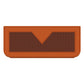 Orange car storage net pocket bag with V-shaped center panel and mesh front.