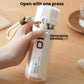 White pop-up pen box pencil holder open with one-press flip-top lid