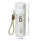 White pop-up pen box pencil holder with hanging rope strap and compact shape