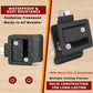 Black RV door lock with water-splash effect for weather resistance