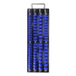 Blue and black 1/4 to 1/2 drive socket organizer tray with carry handle