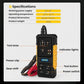 Fault relay detector front panel with test button, power switch, and indicator lights