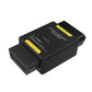 AUTOOL 24V to 12V car OBD power step-down converter, black housing with side port block