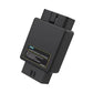 AUTOOL OBD power step-down converter with rear label plate and mounting tab, black unit