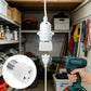 White E27 lamp holder adapter for installation, plug socket with screw base