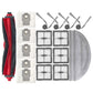 Robot vacuum replacement parts kit with main brush, multiple dust bags, side brushes, filters, mop pads