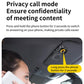 Black visor-style Bluetooth car speaker with privacy call mode button area
