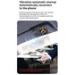 Visor-style Bluetooth car speaker mounted in car panel with grille and orange dial