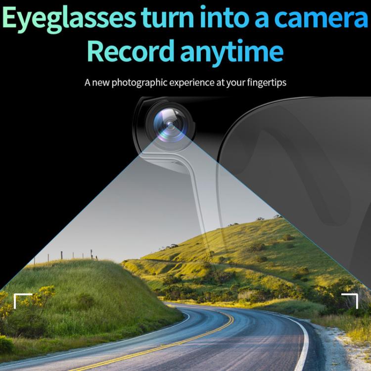 CY01 camera glasses with a small lens built into the frame