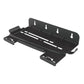 Black wall-mount console organizer rack with controller hooks and support arms