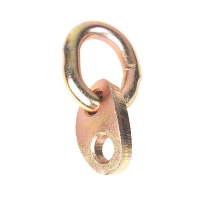 Zinc-plated steel lifting ring eyelet with mounting hole