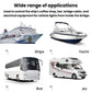 Wide range of applications diagram showing ship, yacht, bus, and RV use cases