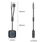 Bluetooth AUX audio receiver with long black cable and compact inline module