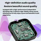 Bluetooth audio receiver with open casing showing internal circuit board, black
