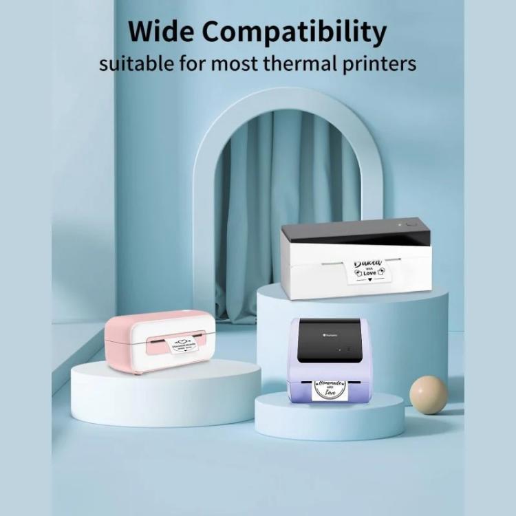 White thermal shipping label stickers for most thermal printers compatibility