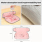 Pink waterproof car seat protector pad dimensions diagram with seatbelt area