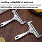 Stainless steel wire cheese slicer with silver handles and anti-rust metal frame