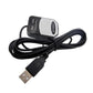 Black GPS USB module with attached USB-A cable