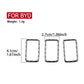 Vehicle height adjustment decorative stickers, 3 black rectangular frame pieces