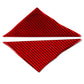 A-pillar decorative sticker pair with carbon-fiber pattern, red