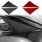A-pillar decorative sticker pair, black and red carbon-fiber pattern