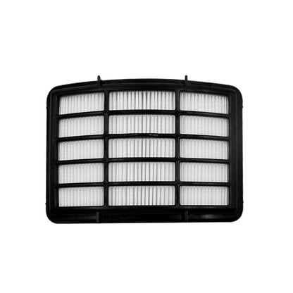 Black rectangular vacuum filter with pleated mesh insert