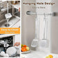 Stainless steel spatulas with hanging holes: solid and slotted heads, long handles