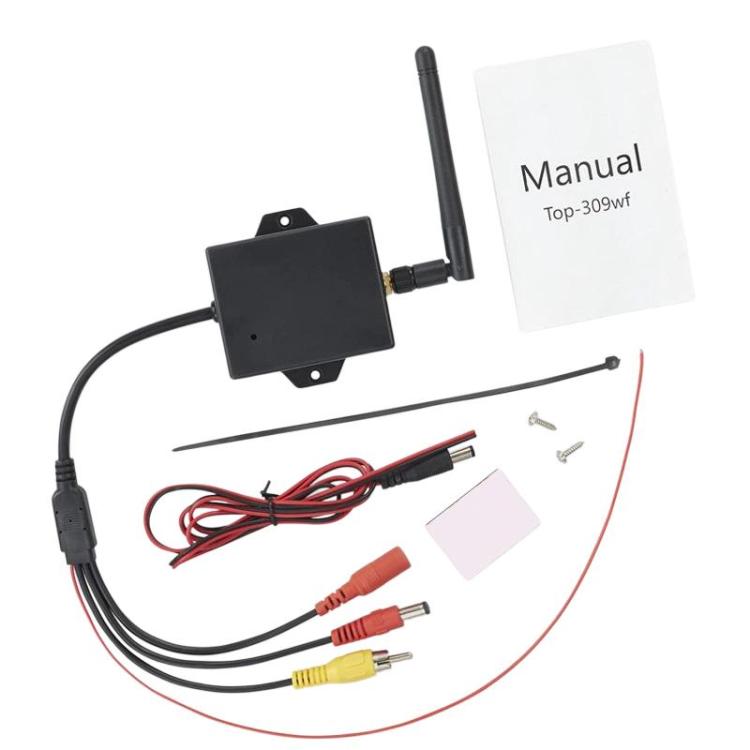 Wireless WiFi transmitter module kit with antenna, harness, and accessory parts