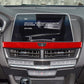 Red carbon-fiber trim sticker set on dashboard vent and navigation area