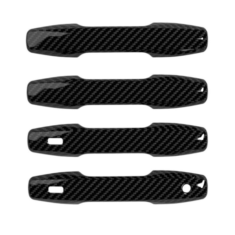 Carbon-fiber style door handle protective covers, 4-piece set for RAV4/Wildlander