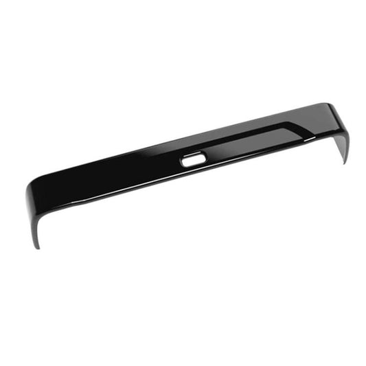 Black armrest box decorative trim strip with center slot
