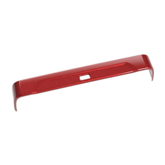 Red armrest box decorative trim strip with center slot