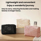 Assorted lace cosmetic bags (black, beige, pink) with gold-tone zippers