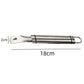 Stainless steel orange peeler with serrated blade and comfort grip handle sleeve