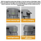 Portable folding LED camping lamp control panel with power indicator, Type-C charging port