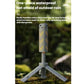 Portable folding LED camping lamp standing on tripod legs with LED light grid visible