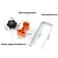 ABS clamping block with galvanized screw and plastic copper threaded nut (diagram view)
