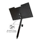 Black metal pet memorial sign stake with butterfly screw assembly layout
