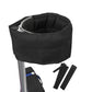 Adjustable stilt leg binding belt, black fabric cuff with two matching strap pieces