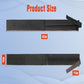Black adjustable leg binding strap with flap end and stitched center panel