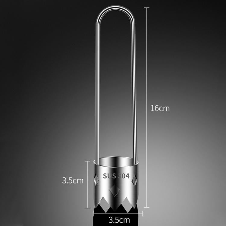 LsCook SUS304 stainless fruit corer, loop handle with diamond coring tip