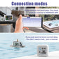 Wireless pool thermometer set with receiver and floating sensor, connection modes illustration