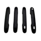 Set of 4 black car door handle covers with recessed handle openings